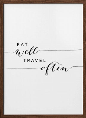 Eat well travel often Poster