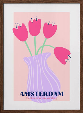 Amsterdam Tulips Poster