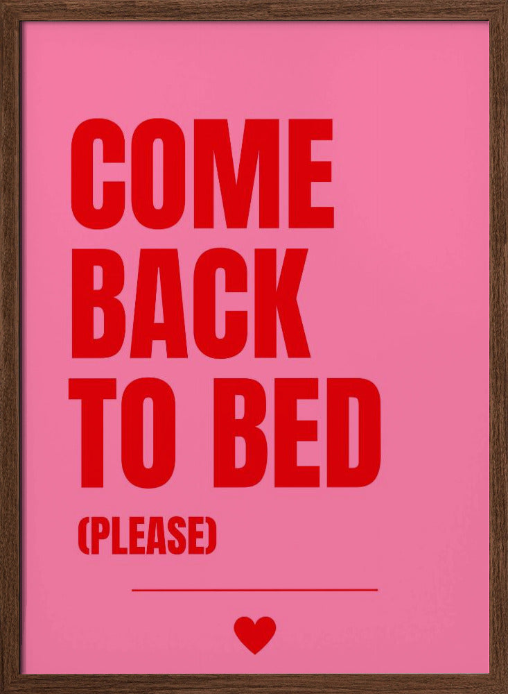 Come Back to Bed Poster