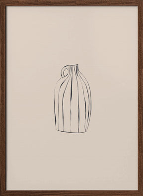 Striped Vase Poster