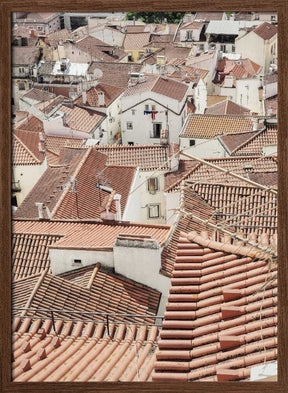 Red Tiled Rooftops Poster