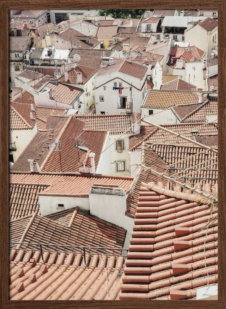 Red Tiled Rooftops Poster