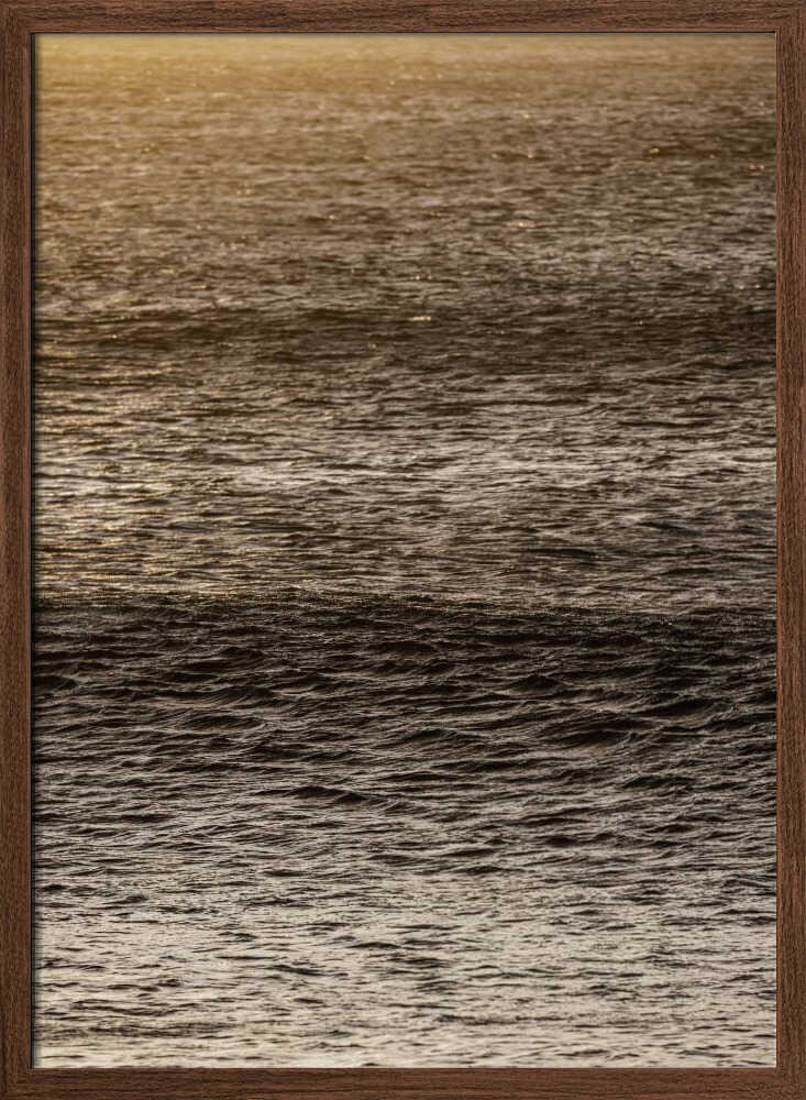 Golden Tide Ripples Poster