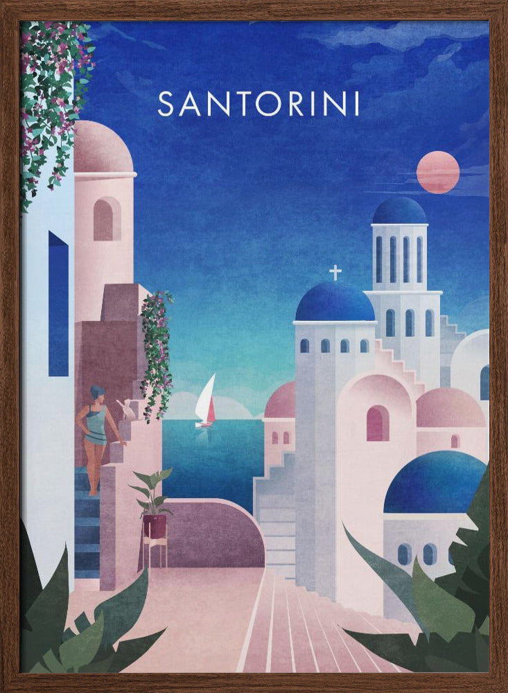 Santorini Text.png Poster