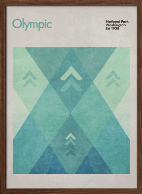 Geometric Peaks Poster