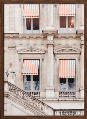 Striped Paris Awning Poster