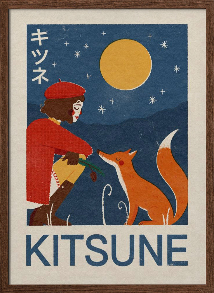 Kitsune Fox Poster