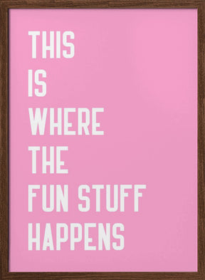 Where the fun stuff happen Poster