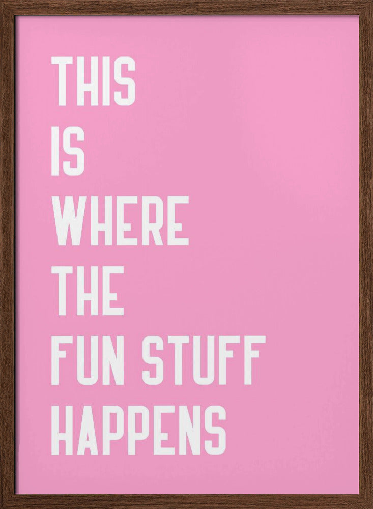 Where the fun stuff happen Poster