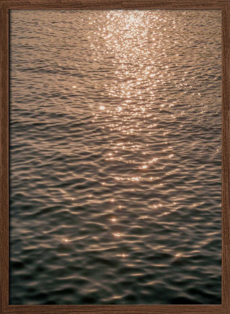 Sunset at Sea Poster