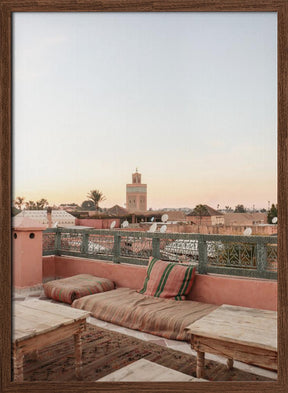 Sunset in Marrakech Poster