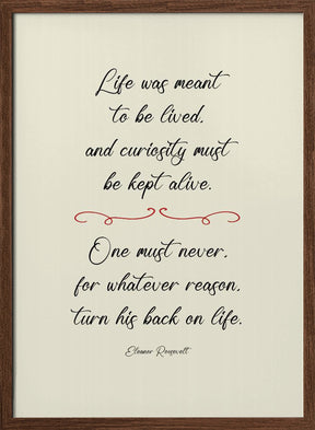 Eleanor Roosevelt quote Poster