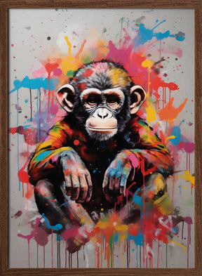 Monkey Pop Art Poster