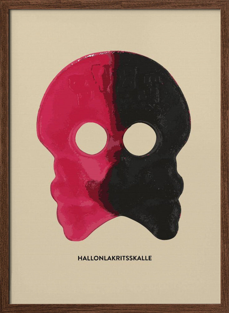 Hallonlakritsskalle Poster