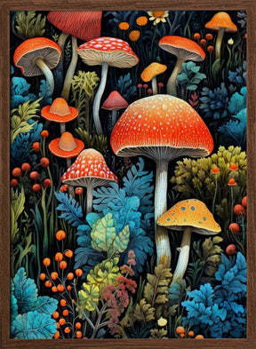 Nature 1 mushrooms Poster