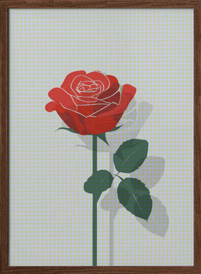 Rose In Raster Poster