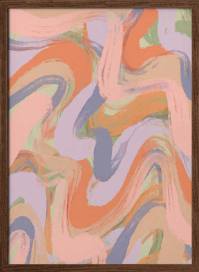 Swirling Hues Poster