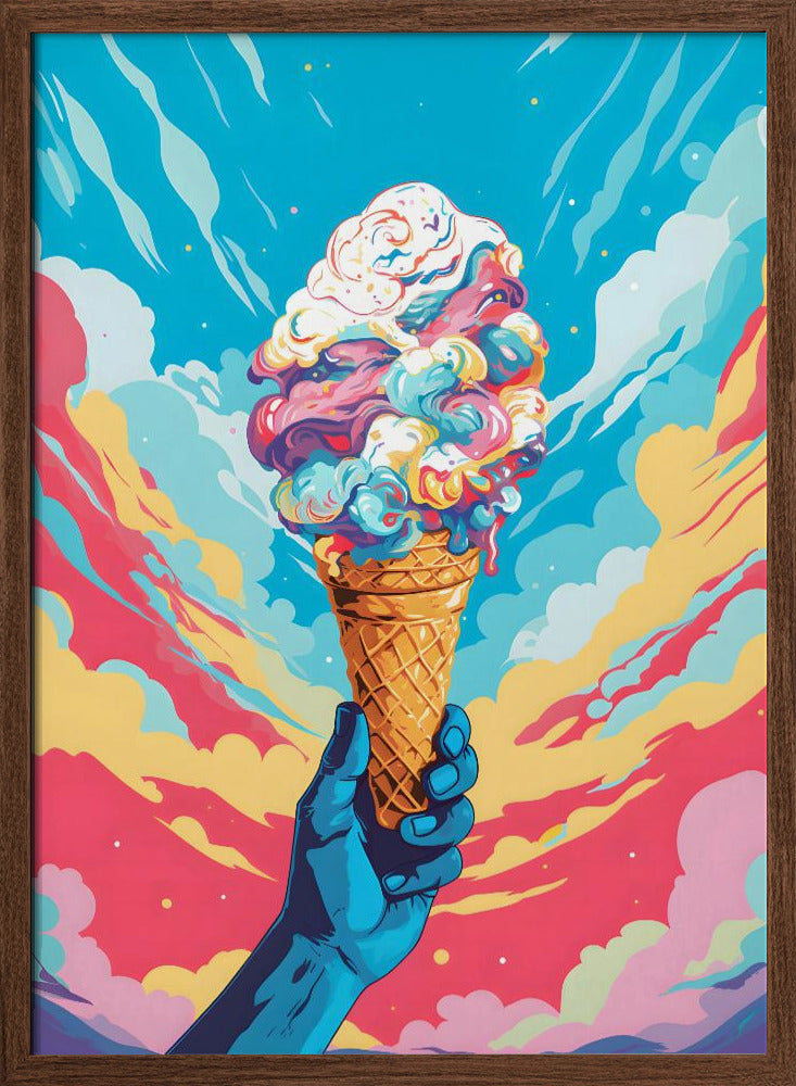 Ice Cream Pop Art Poster