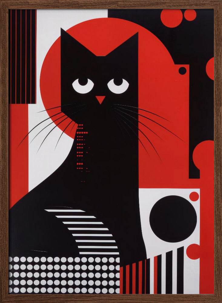 The Abstract Cat Poster