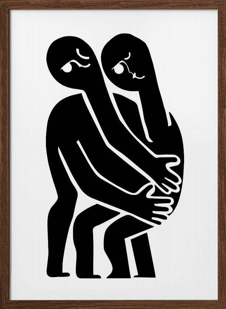 Abstract Hug No 1 Poster