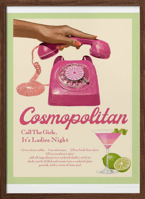 Jlr Cocktails Cosmopolitan Poster