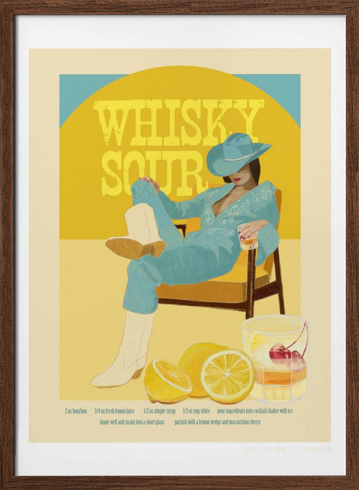 Jlr Cocktails Whiskysour Poster