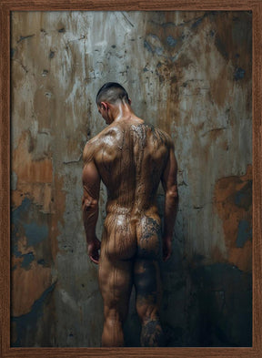 The naked painter Poster