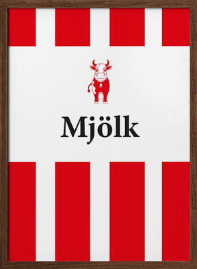 Mjölk Röd Poster