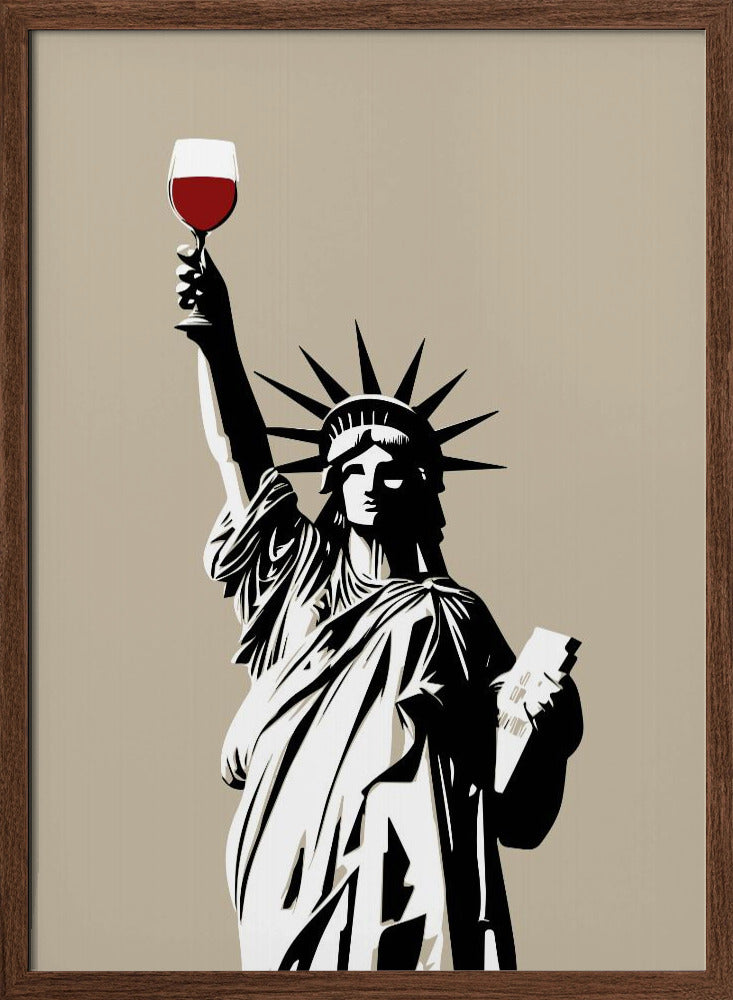 Liberty of Wine Poster