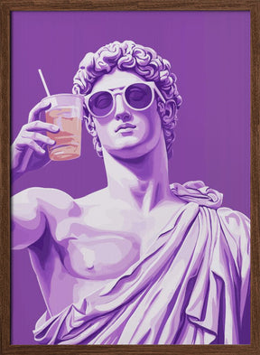 Greek Statue Cheers Poster