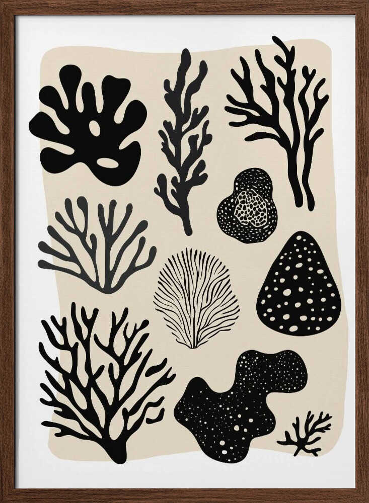 Ocean Shapes Poster