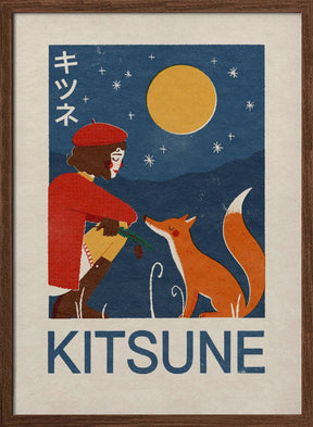 Kitsune Fox Poster