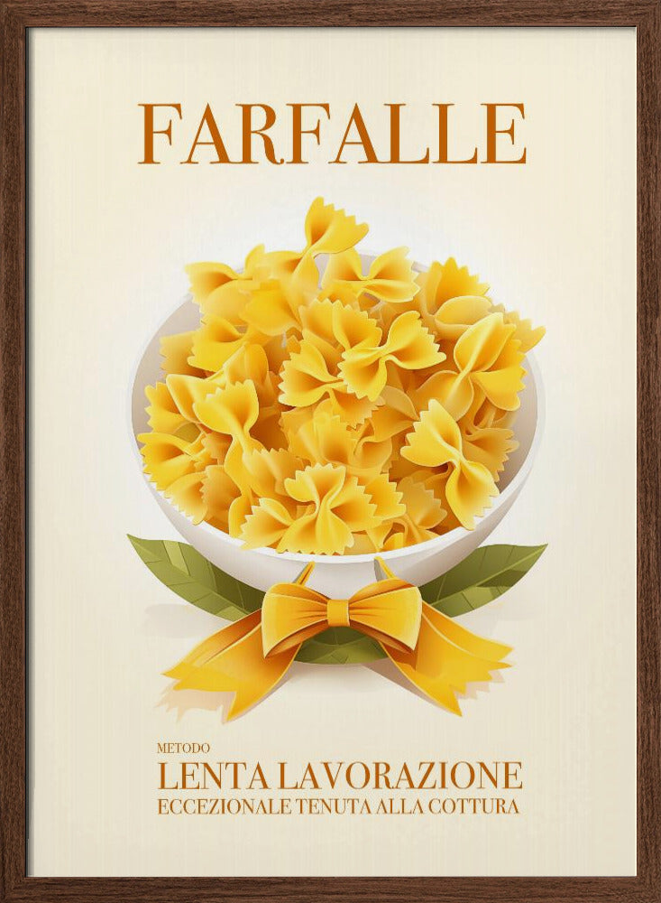 Pasta Farfalle Poster