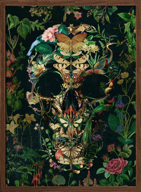 Papillon Skull Poster