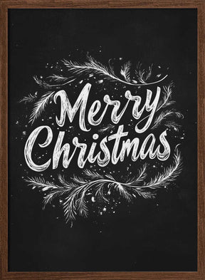 Holiday Chalk Wishes Poster