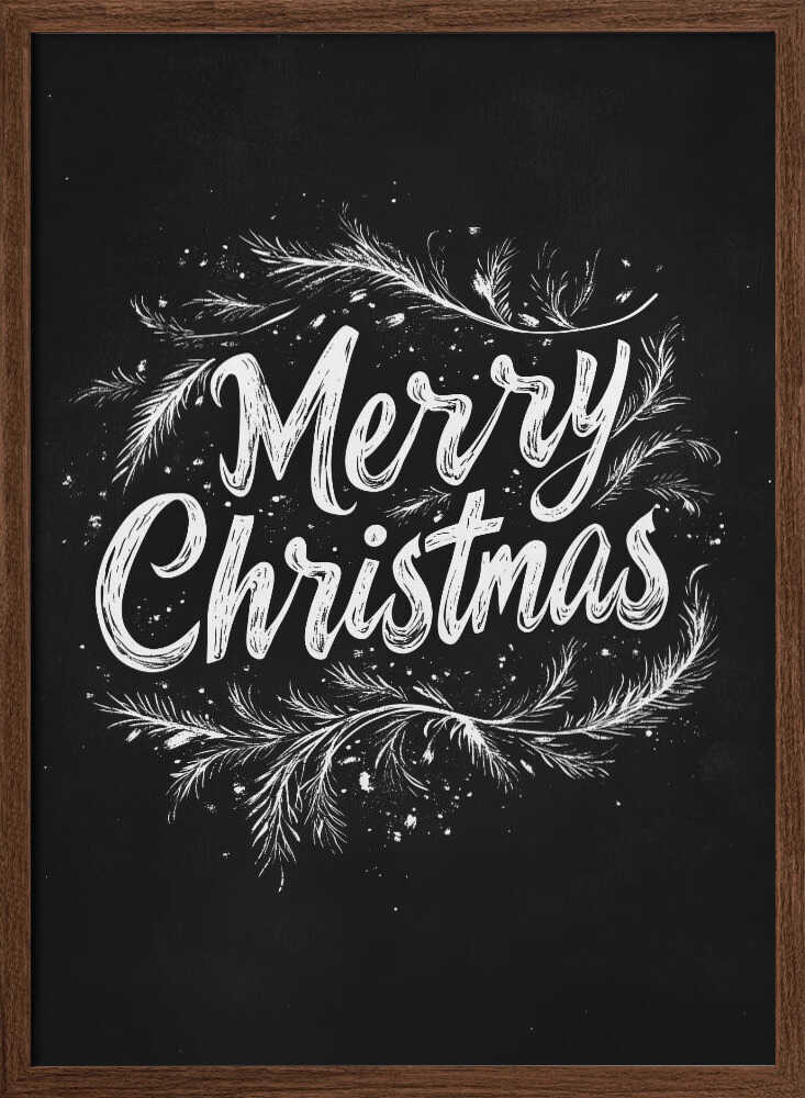 Holiday Chalk Wishes Poster