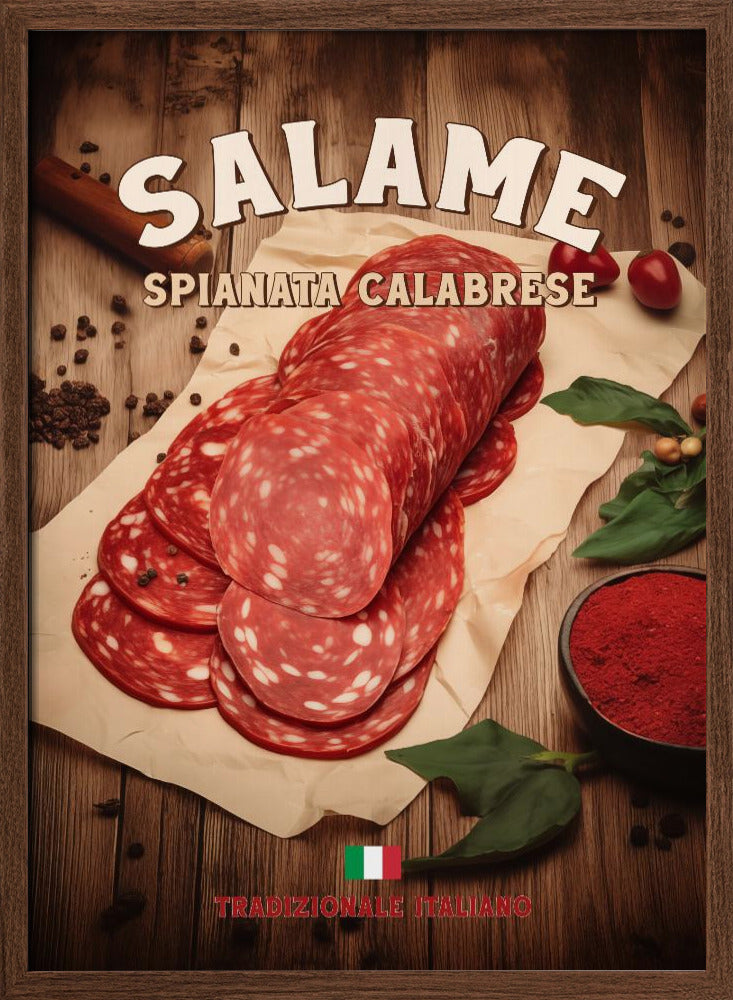 Salame Spianata Calabrese Poster