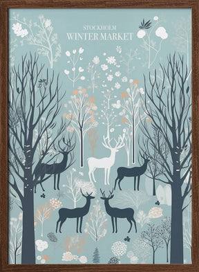 Stockholm Winter Market Poster