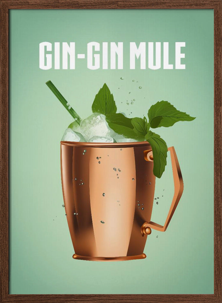 Gin Gin Mule Copper Poster