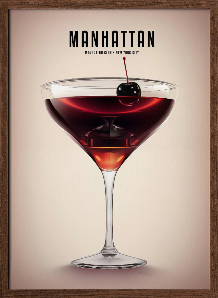 Manhattan Cocktail Poster