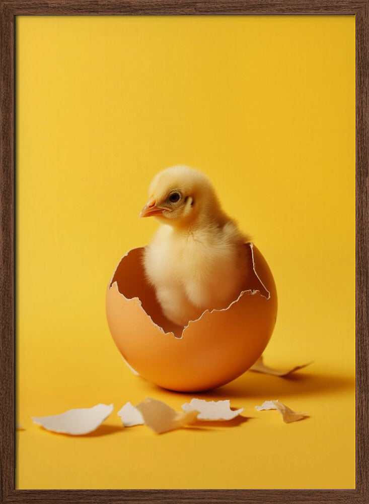 Hatched chicken Poster