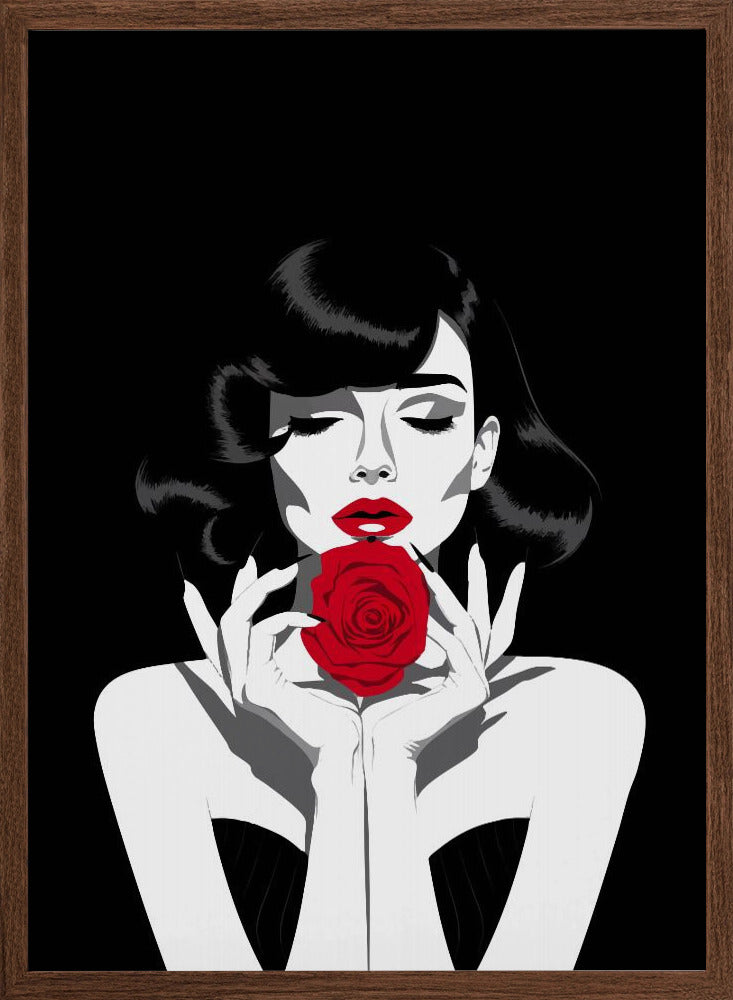 The Red Rose Poster