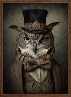 Owl Portrait Poster