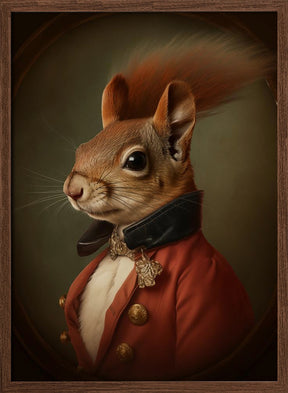 Squirrel Portrait Poster