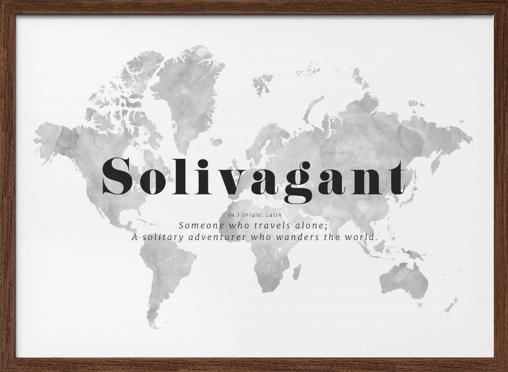 Solivagant world map Poster