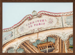 Carousel de Paris in August Poster