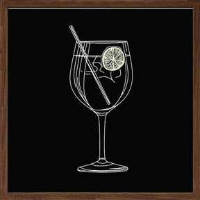 A Glass of Gin and Tonic Poster