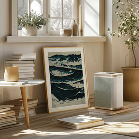 Turbulent Waves Poster