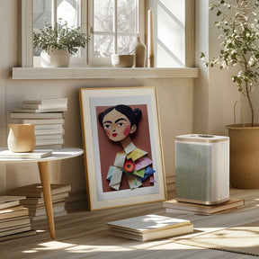 Paper Portrait Blossom Poster