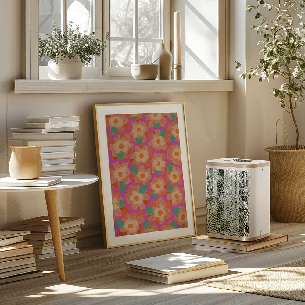 Vibrant Petal Dance Poster